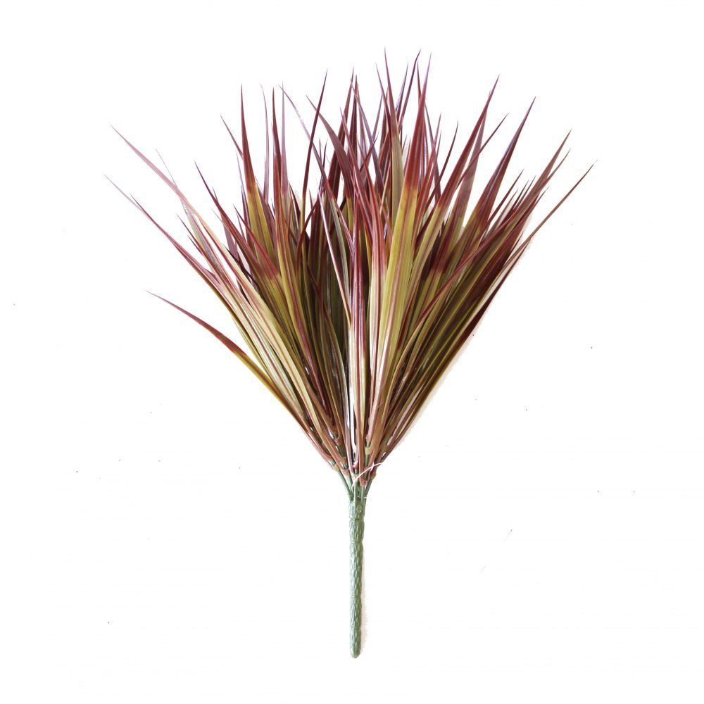Grass Bush 30cm Green/Red