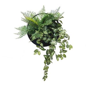 hanging Plants basket | uv stabilized plants | fake plants | hanging baskets | half moon planter