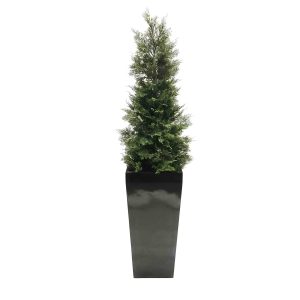 Artificial Cypress Tree UV Stabilised with Fiberglass Pot