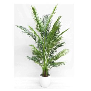 Areca Palm Real Touch 180cm UV Stabilised with Fibreglass Pot(White)