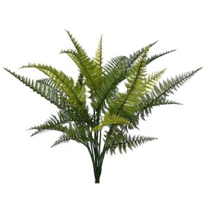 Leather Fern Bush 66cm UV Stabilised